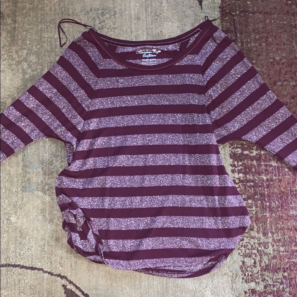 American Eagle three quarter sleeve tee